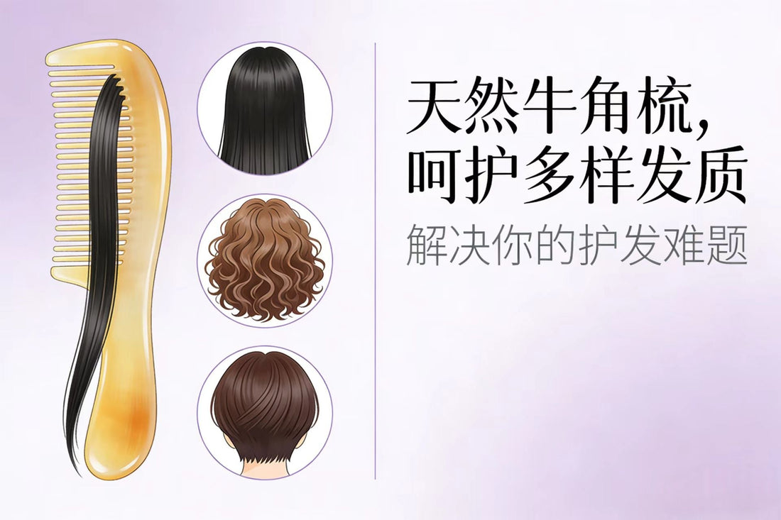 Driven Crazy by Hair Troubles? This Natural Ox Horn Comb Grants Me Top-Tier Hair Freedom!