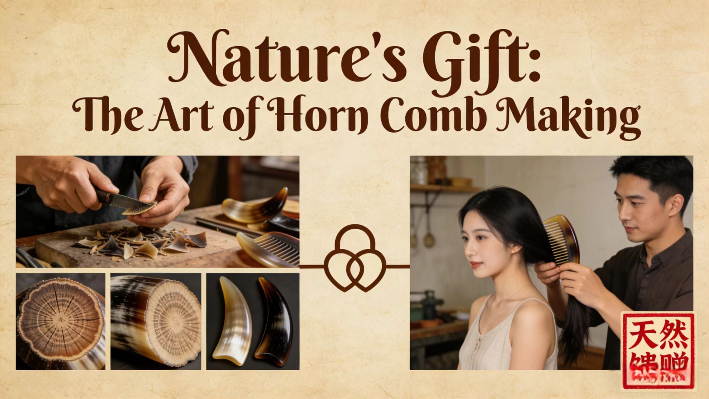 Slow Craftsmanship in Nature’s Gift: The Artisanal Warmth of a Horn Comb