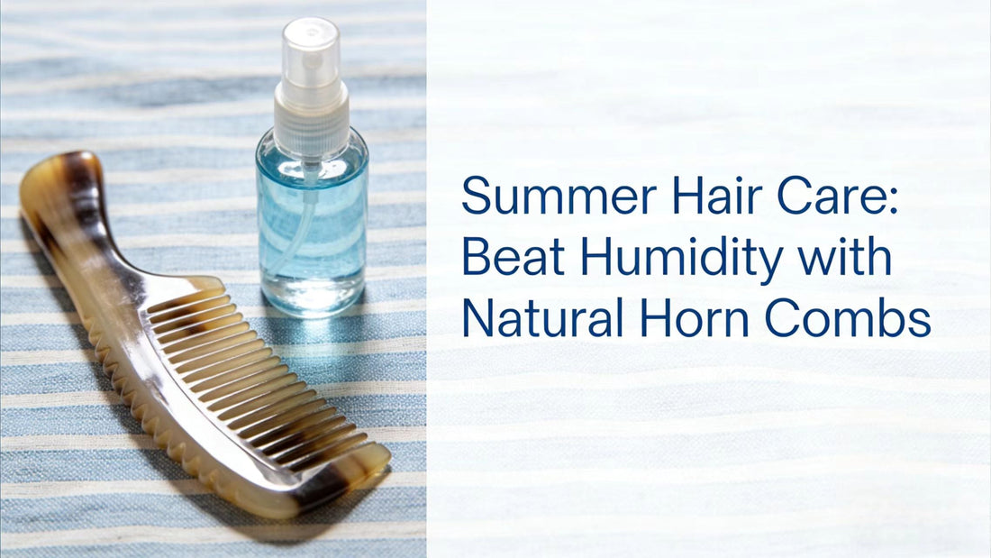 When Humidity Hijacks Your Hairstyle, Natural Horn Comb Is the Ultimate Summer Hair Savior ✨